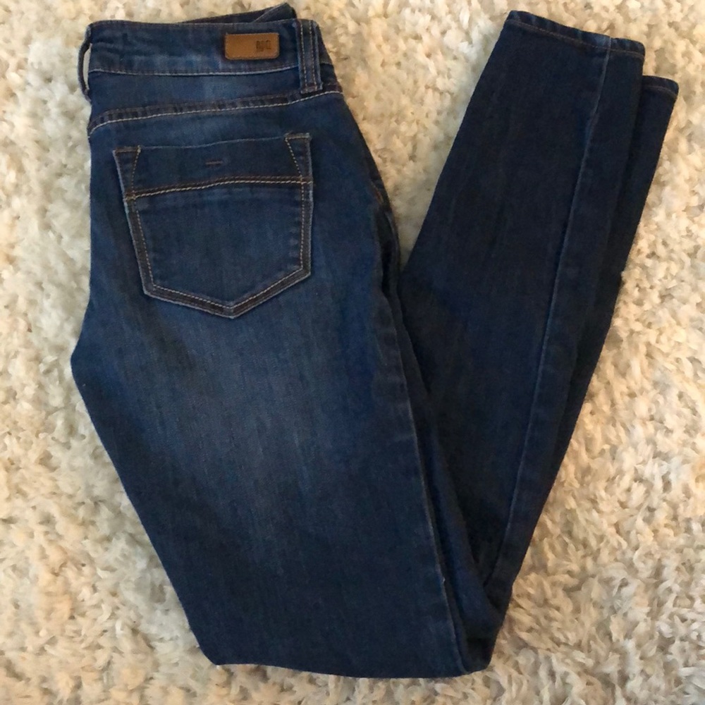Dark wash RSQ skinny jeans from Tilly’s